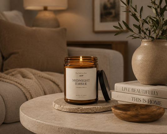 Midnight Ember — Cinnamon Vanilla Soy Candle